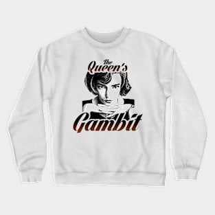 the queens gambit netflix series BethHarmon fan works graphic design by ironpalette Crewneck Sweatshirt